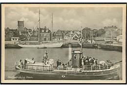 Stubbekøbing, havn med dampskibet S/S Frem. Stenders no. 74029.
