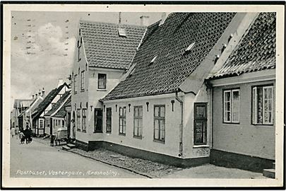 Ærøskøbing. Vestergade med Posthuset. C. Th. Creutz - Stenders no. 78645. 