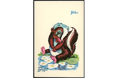Walt Disney. Stinkdyret Blomst fra Bambi. Fransk reklame fra 50'erne, for “Tobler” chokolade. Georges Lang, Paris u/no.