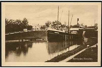 Wadstena, S/S, i Norsholm kanal. A. P. Rydin no. 3134.