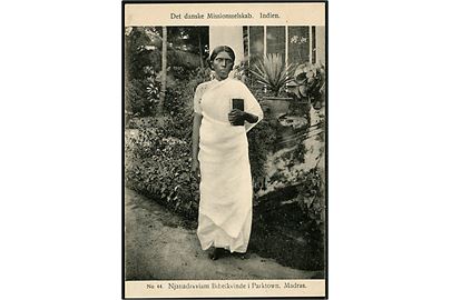 Det Danske Missionsselskab. Indien. Njanadraviam Bibelkvinde i Parktown. Madras no. 44.