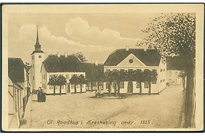 Gl. Raadhus i Ærøskøbing omkring 1825. Henrik Wulff no. 2?74. 