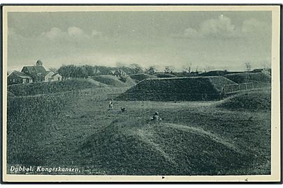 Dybbøl med Kongeskansen. Rudolf Olsens Kunstforlag no. 6404. 