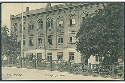 Borgerskolen i Svendborg. Stenders no. 7325. 