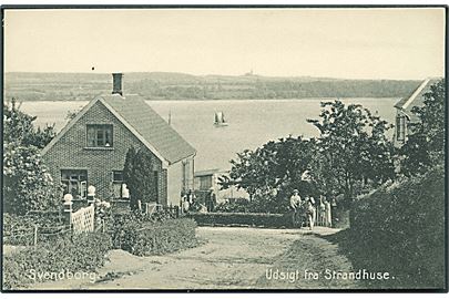 Udsigt fra Strandhuse, Svendborg. Stenders no. 7364. 