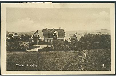 Skolen i Vejby. J. Chr. Olsens Kunstforlag no. 1143. 