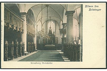 Hilsen fra Helsingør. Kronborg Slotskirke. J. C. Borregaard no. 287. 