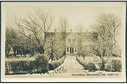 Vesterdal Højskole, Nr. Aaby St. Fotokort u/no. 