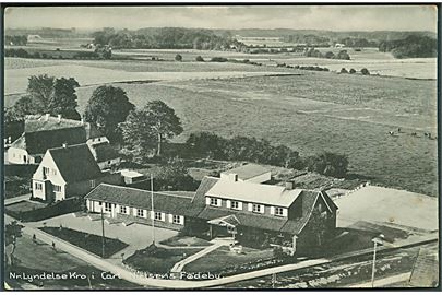 Nr. Lyndelse Kro. Carl Nielsens Fødeby. Stenders no. 95091. Sylvest Jensen. 