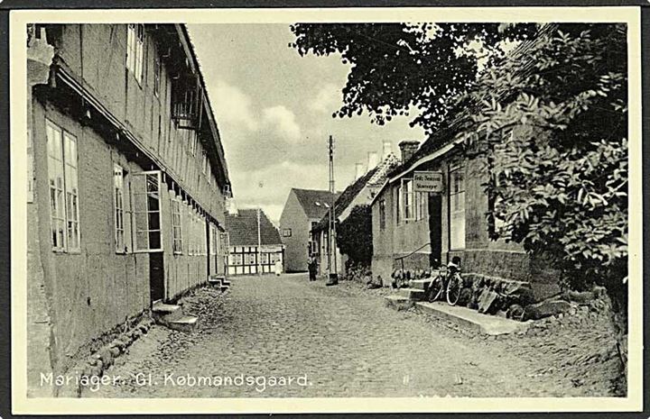 Gammel købmandsgaard i Mariager. Stenders no. 76924.