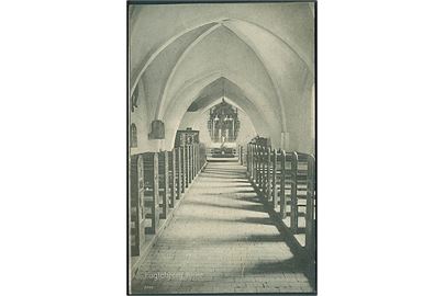 Indvendig i Fuglebjerg Kirke. P. Poulsen Skadhauge no. 8084. 