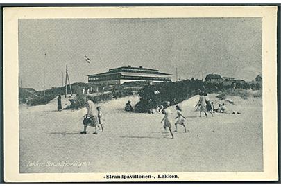 Løkken, strandparti med Strandpavillonen. M. Clausen u/no.