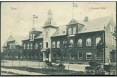 Vejen, Hansens Hotel. Warburgs Kunstforlag no. 3810. 