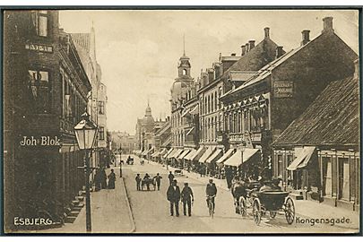 Esbjerg med Kongensgade. E. P. no. 1900. 