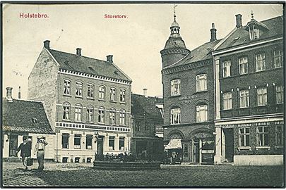 Holstebro Storetorv. J. J. N. no. 1343. (Afrevet mærke). 