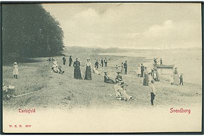 Svendborg. Tankefuld strand. Warburgs Kunstforlag no. 2507. 