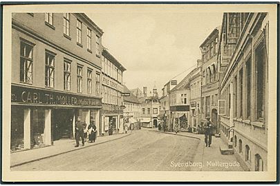 Svendborg. Møllergade med butikker. Stenders, Svendborg no. 176. 