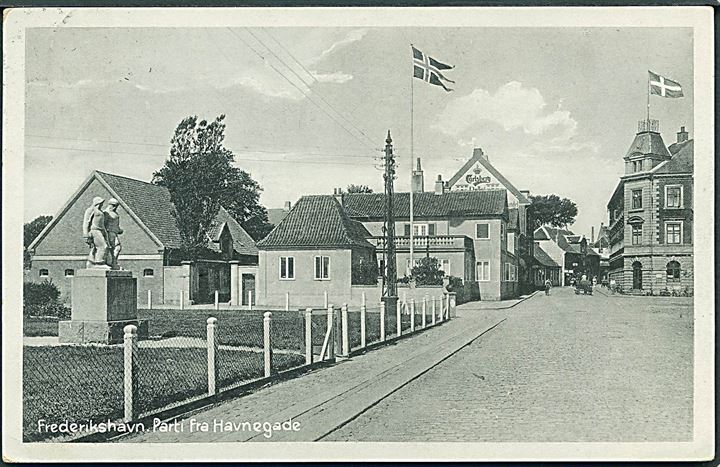 Frederikshavn. Parti fra Havnegade. Stenders, Frederikshavn no. 97. 