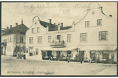Kallundborg. Jernbane Hotellet. Fot. A. Ansø no. 29276. (Svagt knæk). 