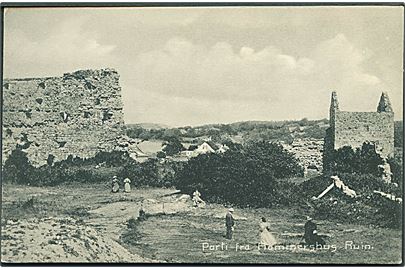 Bornholm. Parti fra Hammershus Ruin. Frits Sørensen no. 83. 