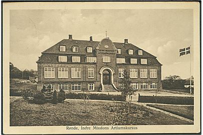 Rønde. Indre Missions Artiumskursus. J. Chr. Pedersens Kunstforlag no. 2. 