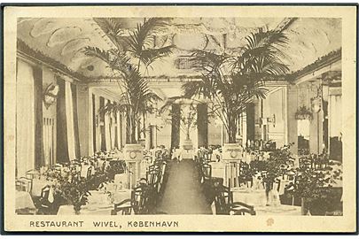 København. Restaurant Wivel i spisesalen. Carl Brøndahl u/no. 