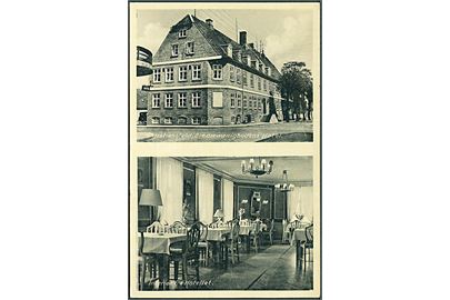 Christiansfeld. Brødremeninghedens Hotel ud/indvendig. C. Barnholdt no. 835. 