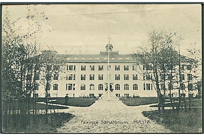 Faxinge Sanatorium. Præstø. Andreas Jensen no. 214. (Svagt knæk). 