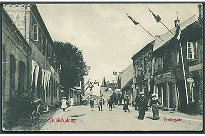 Stubbekøbing. Vestergade med Bager. G. Bruuns Forlag no. 79. 