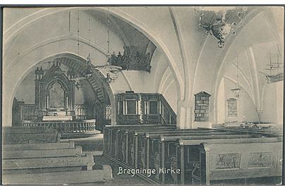 Bregninge Kirke indvendig. Chr. G. Kielberg no. 19309. 