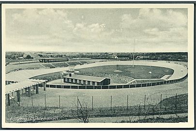 Esbjerg, Cykelbanen. Rudolf Olsens Kunstforlag no. 7437. 