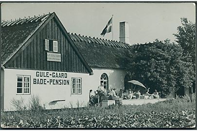 Dronningmølle. Gule - Gaard Bade Pension. Agfa u/no. 