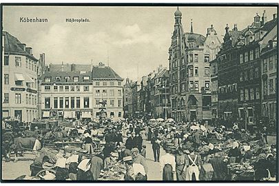 København. Markeddag på Højbroplads. U/no. 