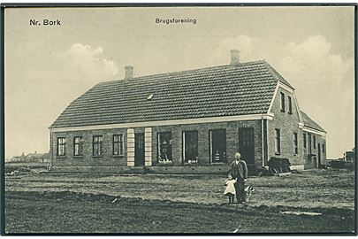 Nørre Bork med Brugsforening. J. J. N. no. 7973. 