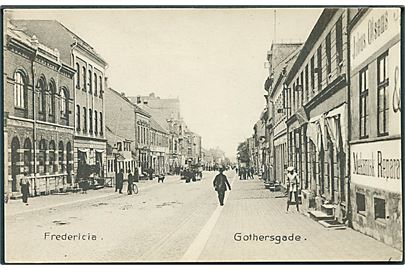 Fredericia, Gothersgade. Banegaards Kiosken no. 1721. 