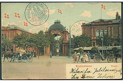 Kjøbenhavn. Tivoli. Jubilæumsskuet 6- 9 Juli 1905. Warburgs Kunstforlag no. 215. 