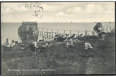 Humlebæk. Hvilehjemmets Badestrand. V. Türck no. 350. 