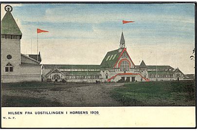 Horsens. Hilsen fra Udstillingen i 1905. Warburgs Kunstforlag u/no. 