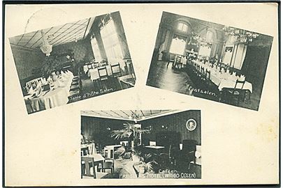 Viborg, Sct. Mathiasgade, interiør fra Preislers Hotel. No. 13504. Kvalitet 7