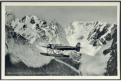 Heinkel H. E. 8 (H.M. II) fra Marinen under opmåling i Grønland. V. Thaning & Appel Marine Serie F no. 47. Kvalitet 9