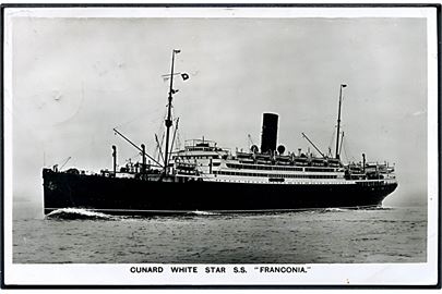Franconia, S/S, Cunard White Star Line.