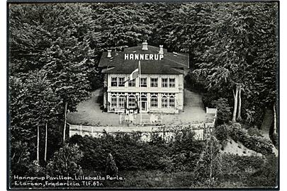 Hannerup Pavillon, Lillebælts Perle. Sylvest Jensen Luftfoto Stenders no. 98501.