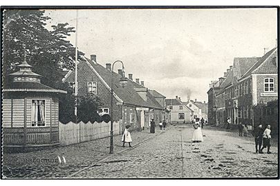 Ringkøbing, Bredgade (I dag Algade). Amstrups papir og kunsthandel u/no. 