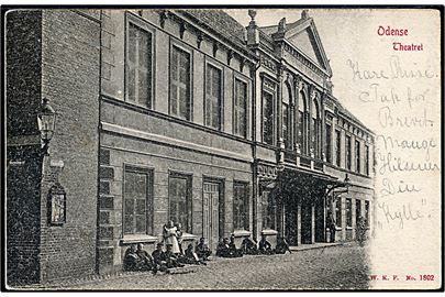 Odense. Theatret. Warburgs Kunstforlag no. 1802. 