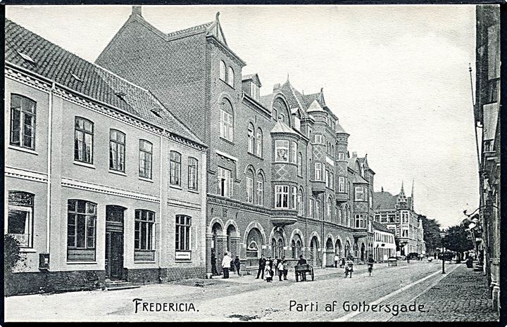 Fredericia. Parti af Gothersgade. U/no. 