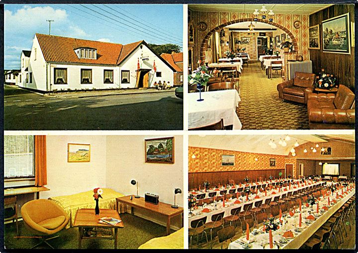 Lemvig. Ramme Hotel. Reklamekort. Dansk Foto Tryk no. 15 84 00. 