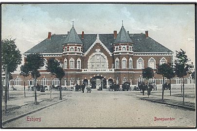 Esbjerg. Banegaarden. Warburgs Kunstforlag no. 1228. 