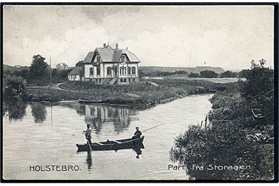 Holstebro. Parti fra Storaaen. Stenders no. 8224. 