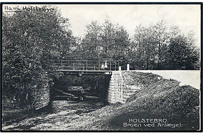 Holstebro. Broen ved Anlæget. Stenders no. 1379. 