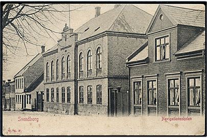 Svendborg. Navigationsskolen. Warburgs Kunstforlag u/no. (Hjørneskade). 